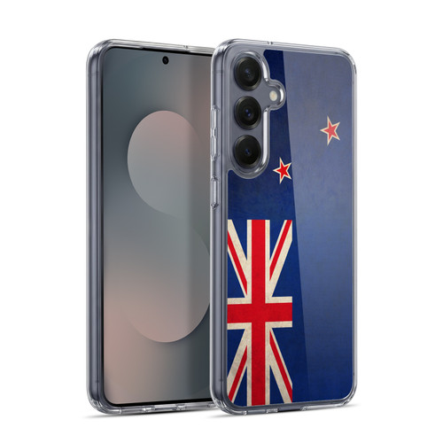 Head Case Designs Football Vintage Flags New Zealand New Zealander Aotearoa Soft Gel Case for Samsung Galaxy S25+ & MagSafe