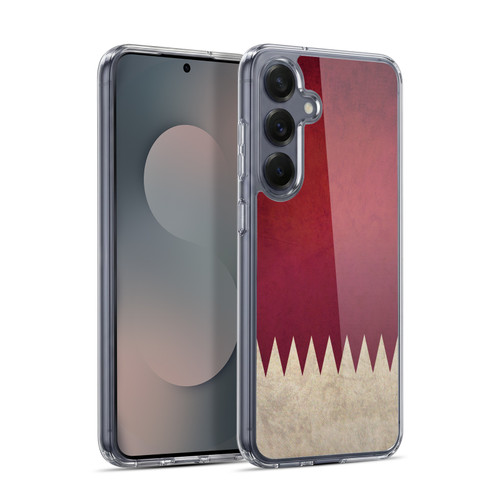 Head Case Designs Football Vintage Flags Qatar Qatari Qatar Soft Gel Case for Samsung Galaxy S25+ & MagSafe