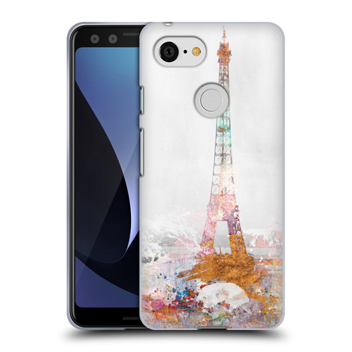 Aimee Stewart Landscapes Paris Color Splash Soft Gel Case for Google Pixel 3