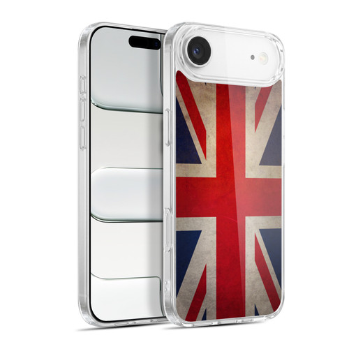 Head Case Designs Football Grunge Country Flags United Kingdom British UK Union Jack Soft Gel Case for Apple iPhone 17 Air
