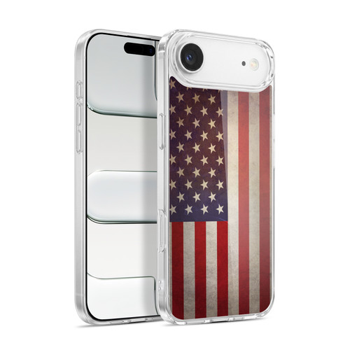Head Case Designs Football Grunge Country Flags United States American USA Soft Gel Case for Apple iPhone 17 Air