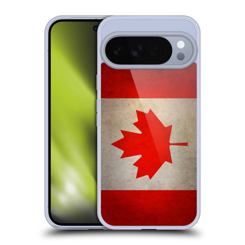 Head Case Designs Football Grunge Country Flags Canada Canadian Maple Leaf Soft Gel Case for Google Pixel 10 Pro XL