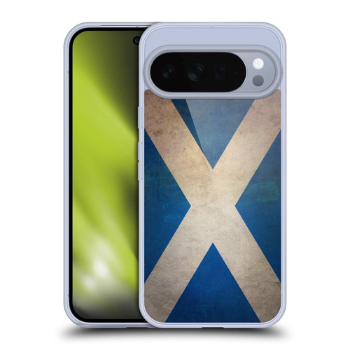 Head Case Designs Football Grunge Country Flags Scotland Scottish Alba Saltire Soft Gel Case for Google Pixel 10 Pro XL