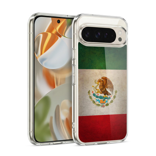 Head Case Designs Football Grunge Country Flags Mexico Mexican México Aztec Soft Gel Case for Google Pixel 9 / Pixel 9 Pro