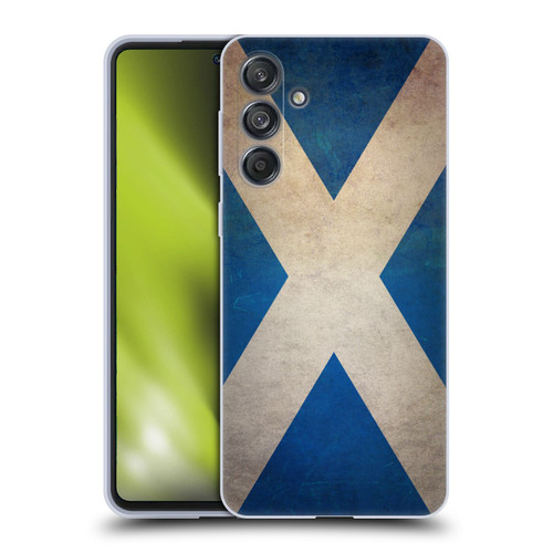 Head Case Designs Football Grunge Country Flags Scotland Scottish Alba Saltire Soft Gel Case for Samsung Galaxy M55 5G