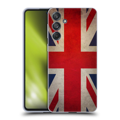 Head Case Designs Football Grunge Country Flags United Kingdom British UK Union Jack Soft Gel Case for Samsung Galaxy M55 5G