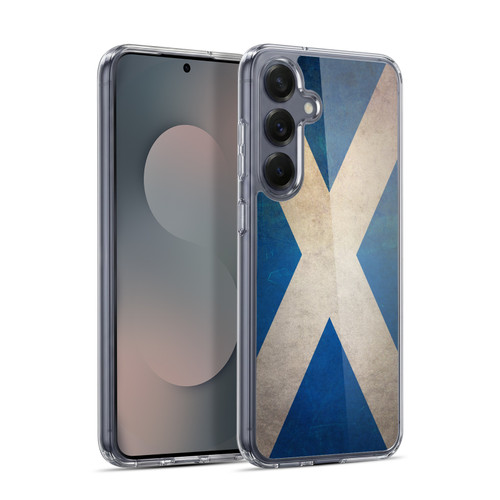 Head Case Designs Football Grunge Country Flags Scotland Scottish Alba Saltire Soft Gel Case for Samsung Galaxy S25+ & MagSafe