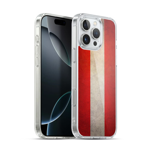 Head Case Designs Football Grunge Country Flags 1 Austria Austrian Österreich Soft Gel Case for Apple iPhone 16 Pro Max & MagSafe