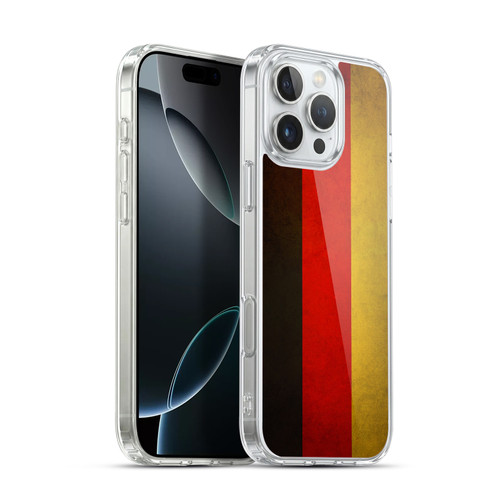 Head Case Designs Football Grunge Country Flags 1 Germany German Deutschland Soft Gel Case for Apple iPhone 16 Pro Max & MagSafe