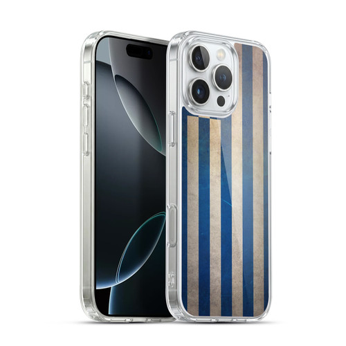 Head Case Designs Football Grunge Country Flags 1 Greece Greek Hellenic Soft Gel Case for Apple iPhone 16 Pro Max & MagSafe