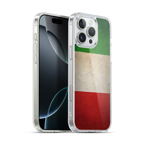 Head Case Designs Football Grunge Country Flags 1 Italy Italian Italia Soft Gel Case for Apple iPhone 16 Pro Max & MagSafe