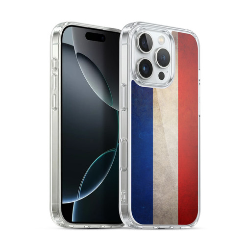 Head Case Designs Football Grunge Country Flags 1 Netherlands Dutch Nederland Soft Gel Case for Apple iPhone 16 Pro & MagSafe