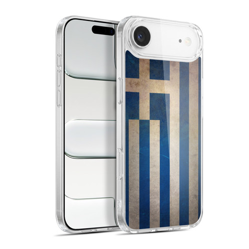Head Case Designs Football Grunge Country Flags 1 Greece Greek Hellenic Soft Gel Case for Apple iPhone 17 Air
