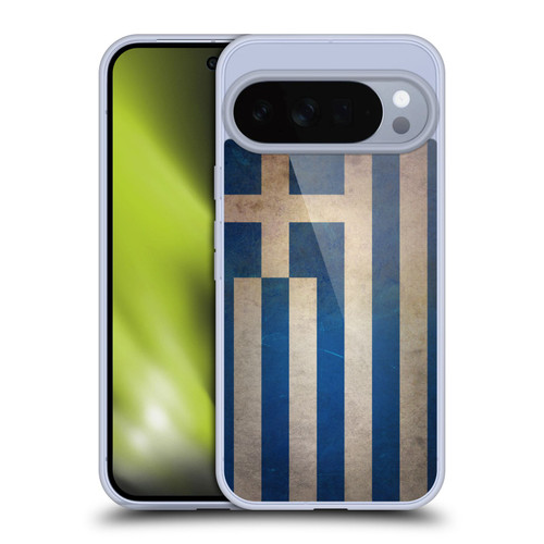 Head Case Designs Football Grunge Country Flags 1 Greece Greek Hellenic Soft Gel Case for Google Pixel 10 Pro XL