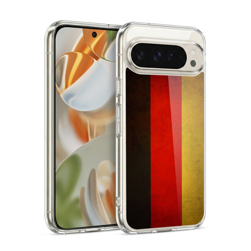 Head Case Designs Football Grunge Country Flags 1 Germany German Deutschland Soft Gel Case for Google Pixel 9 / Pixel 9 Pro