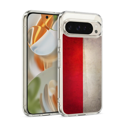 Head Case Designs Football Grunge Country Flags 1 Poland Polish Polska Soft Gel Case for Google Pixel 9 / Pixel 9 Pro
