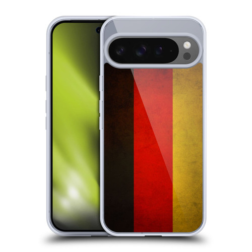 Head Case Designs Football Grunge Country Flags 1 Germany German Deutschland Soft Gel Case for Google Pixel 9 Pro XL