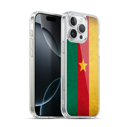 Head Case Designs Football World Flags Cameroon Cameroonian Vintage Soft Gel Case for Apple iPhone 16 Pro Max & MagSafe