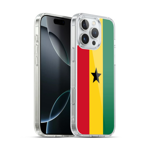 Head Case Designs Football World Flags Ghana Ghanaian Ghana Soft Gel Case for Apple iPhone 16 Pro Max & MagSafe