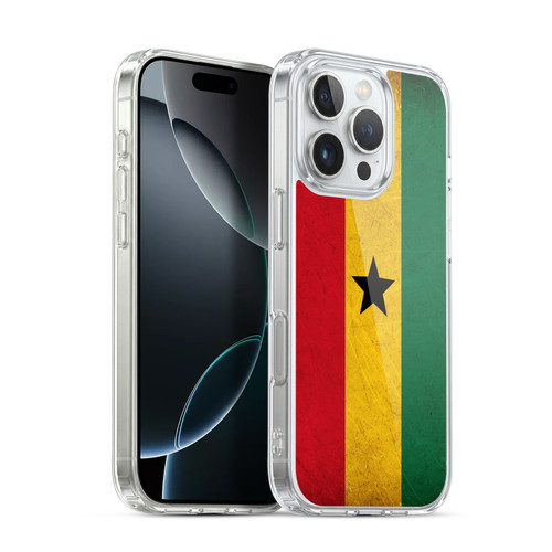 Head Case Designs Football World Flags Ghana Ghanaian Ghana Soft Gel Case for Apple iPhone 16 Pro & MagSafe