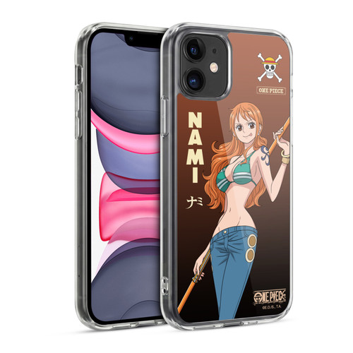 One Piece Graphic Art Nami Soft Gel Case for Apple iPhone 11