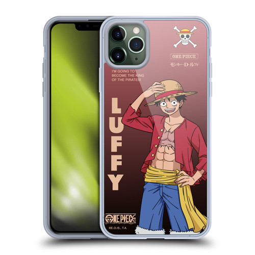 One Piece Graphic Art Monkey D. Luffy Soft Gel Case for Apple iPhone 11 Pro Max