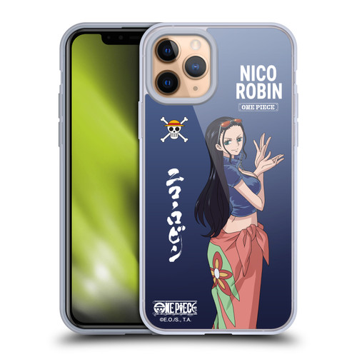 One Piece Graphic Art Nico Robin Soft Gel Case for Apple iPhone 11 Pro