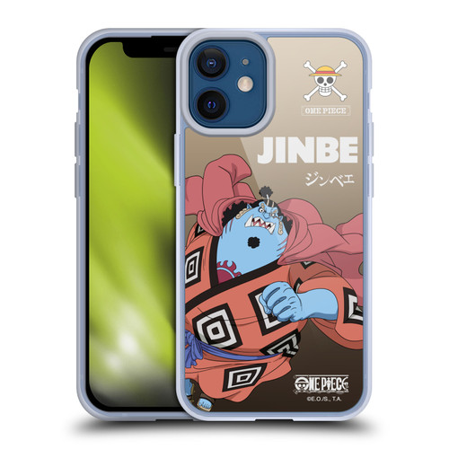 One Piece Graphic Art Jinbe Soft Gel Case for Apple iPhone 12 Mini