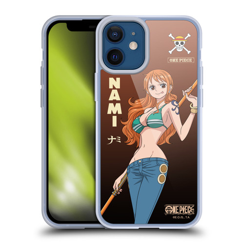 One Piece Graphic Art Nami Soft Gel Case for Apple iPhone 12 Mini