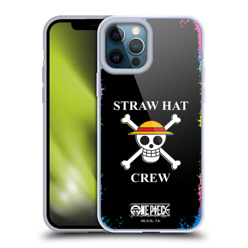 One Piece Graphic Art Colourful Crew Logo Soft Gel Case for Apple iPhone 12 Pro Max