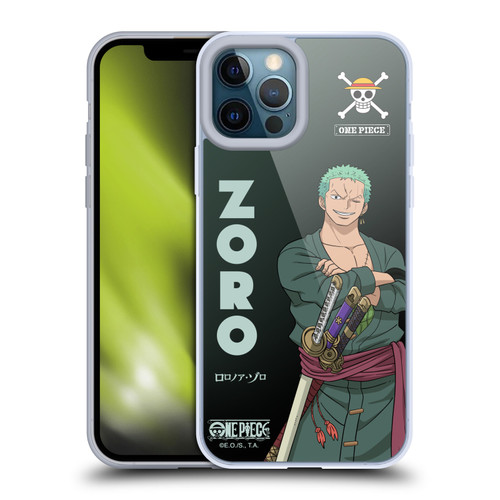 One Piece Graphic Art Roronoa Zoro Soft Gel Case for Apple iPhone 12 Pro Max