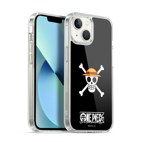 One Piece Graphic Art Classic Crew Logo Soft Gel Case for Apple iPhone 13
