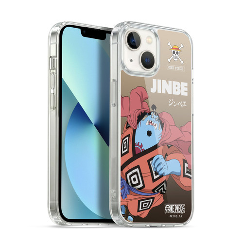 One Piece Graphic Art Jinbe Soft Gel Case for Apple iPhone 13