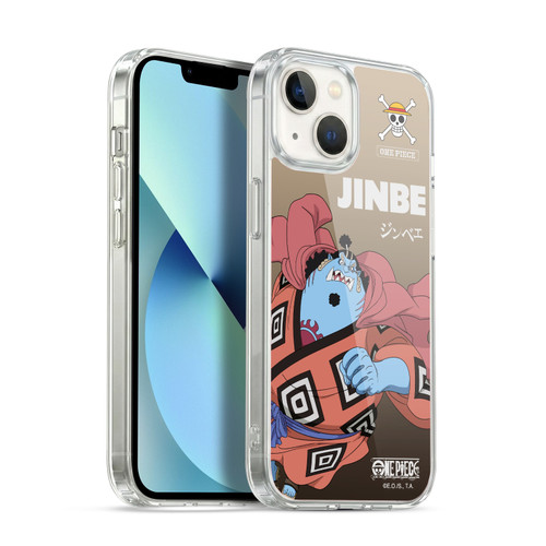 One Piece Graphic Art Jinbe Soft Gel Case for Apple iPhone 13