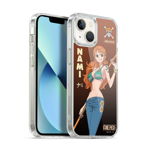 One Piece Graphic Art Nami Soft Gel Case for Apple iPhone 13