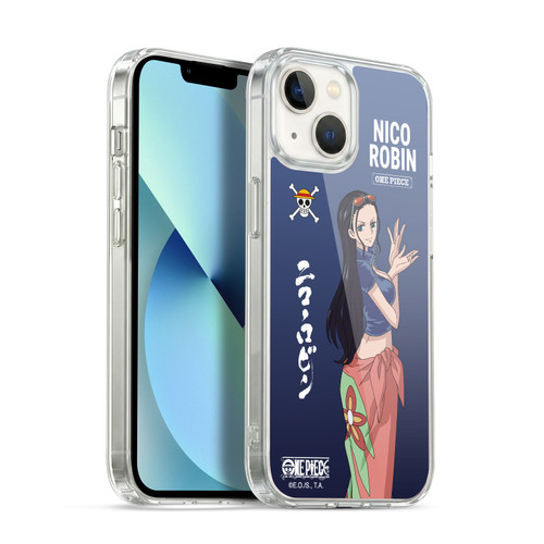 One Piece Graphic Art Nico Robin Soft Gel Case for Apple iPhone 13
