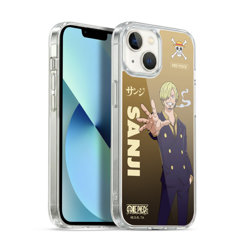 One Piece Graphic Art Sanji Soft Gel Case for Apple iPhone 13