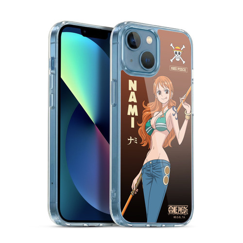 One Piece Graphic Art Nami Soft Gel Case for Apple iPhone 13 Mini