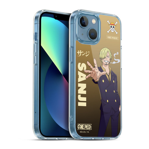 One Piece Graphic Art Sanji Soft Gel Case for Apple iPhone 13 Mini & MagSafe