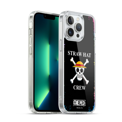 One Piece Graphic Art Colourful Crew Logo Soft Gel Case for Apple iPhone 13 Pro Max & MagSafe
