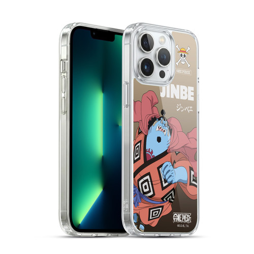One Piece Graphic Art Jinbe Soft Gel Case for Apple iPhone 13 Pro Max