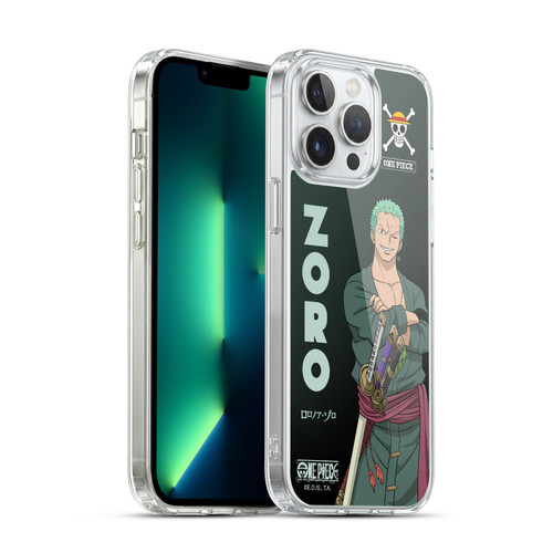 One Piece Graphic Art Roronoa Zoro Soft Gel Case for Apple iPhone 13 Pro Max