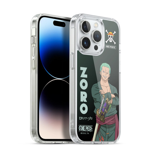 One Piece Graphic Art Roronoa Zoro Soft Gel Case for Apple iPhone 13 Pro & MagSafe
