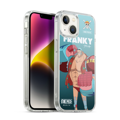 One Piece Graphic Art Franky Soft Gel Case for Apple iPhone 14