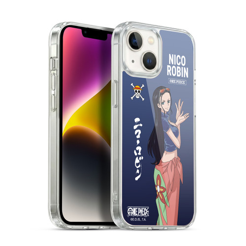 One Piece Graphic Art Nico Robin Soft Gel Case for Apple iPhone 14