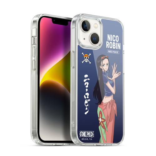 One Piece Graphic Art Nico Robin Soft Gel Case for Apple iPhone 14