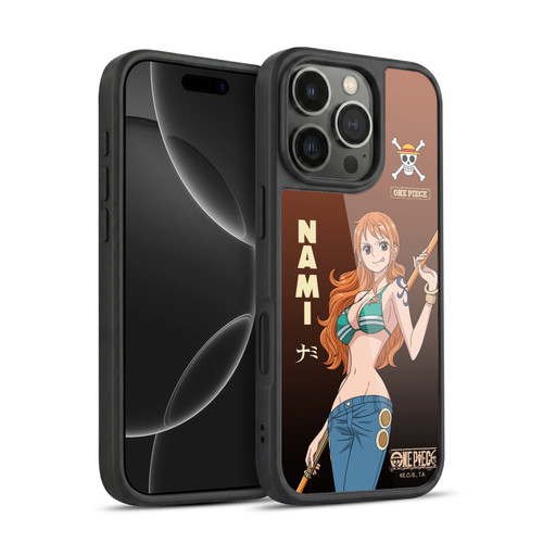 One Piece Graphic Art Nami Gel Armour Case For Apple iPhone 16 Pro