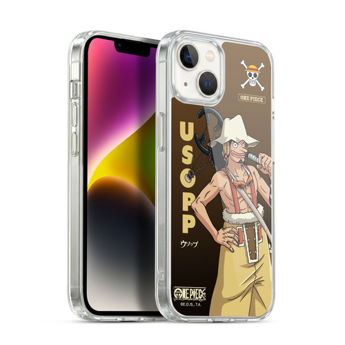 One Piece Graphic Art Usopp Soft Gel Case for Apple iPhone 14 Plus & MagSafe