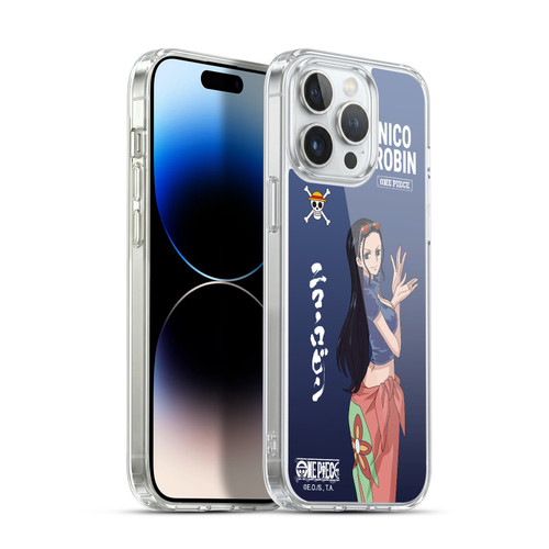 One Piece Graphic Art Nico Robin Soft Gel Case for Apple iPhone 14 Pro Max