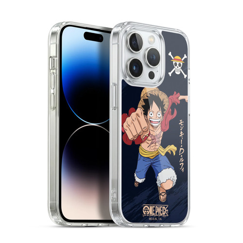One Piece Graphic Art Luffy Soft Gel Case for Apple iPhone 14 Pro & MagSafe